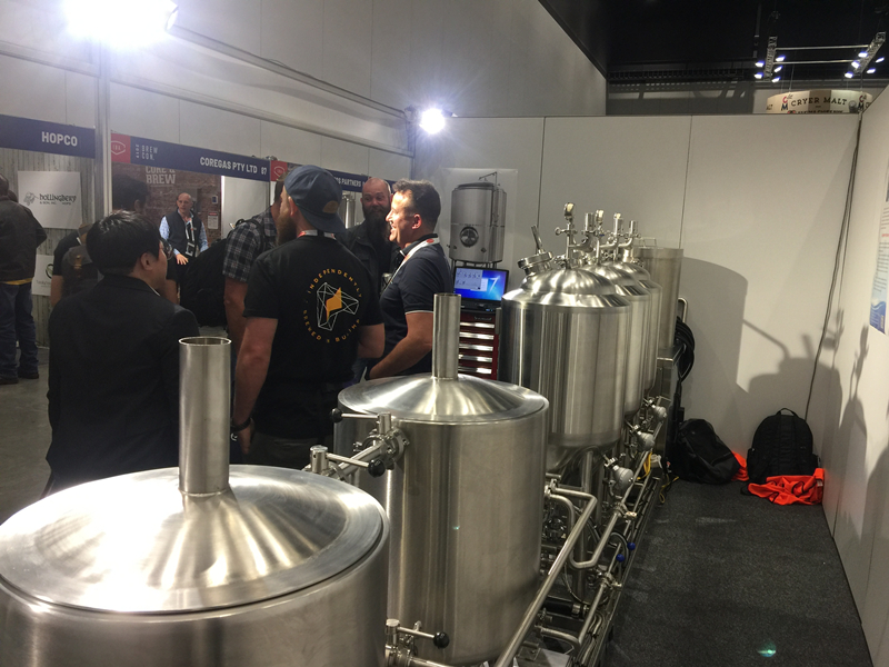 50L Micro Beer Brewery lab brewing equipment in exhibition   ZXF