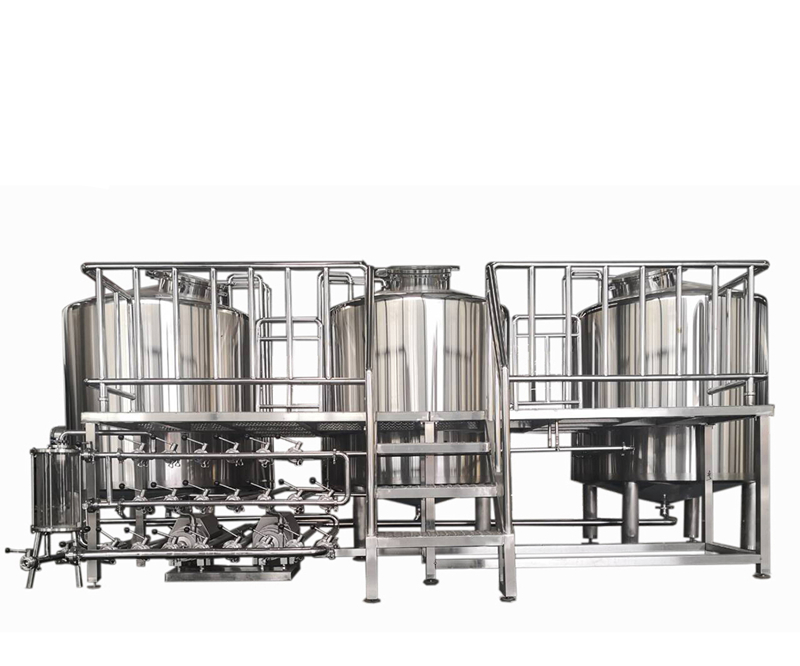 500L brew system brewery equipment 3 vessels beer fermenting turnkey plant for bar  ZXF